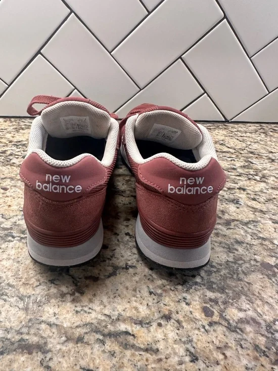 New Balance 515 Burgundy and White Low-Top Sneakers - Picture 5 of 5